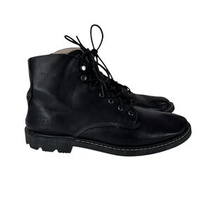 Timberland Belanger Waterproof Black Leather Boots Men 9